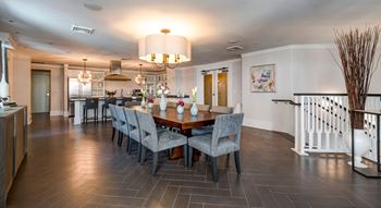Clubhouse Kitchen Breakfast Bar with Stools at Berkshire Dilworth, Charlotte